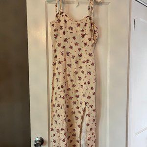 Zara Linen Floral Dress